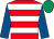 Red & white hoops, royal blue sleeves, emerald green cap (DRFG Partnership)