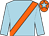 Light blue, orange sash, orange cap, light blue star (Mrs B Kiernan)