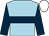 Light blue, dark blue hoop, dark blue sleeves, white cap (Paul D Smith)