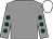 GREY, dark green spots on sleeves, white cap (Richard Barnes)