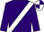 Purple, white sash, quartered cap (S Fitzgibbon)