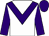 White, purple chevron, sleeves and cap (Mrs J Dermot Cantillon & J S Moore)