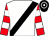 White, black sash, red and white hooped sleeves, black and white hooped cap (Mr Brian Gubby)