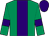 Emerald green, purple stripe, armlets and cap (Mr A M Hales)
