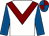 White, maroon chevron, royal blue sleeves, maroon & royal blue quartered cap (Pat Martin & Mrs Sheila Martin)