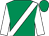 Emerald green, white sash & sleeves, emerald green cap (C G Reynolds Limited)