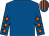 Royal Blue, orange stars on sleeves, royal blue & orange striped cap (Ronan M P McNally)