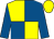 Royal blue & yellow quartered, royal blue sleeves, yellow cap (Molesworth Syndicate)
