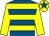 Royal blue, yellow hoops and sleeves, yellow cap, royal blue star (Mr Timothy O'gram & Partner)