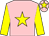 Pink, yellow star & sleeves, yellow star on cap (N M Harten)