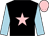 Black, pink star, light blue sleeves, pink cap (Martin Bambrick)