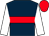 Dark blue, red hoop, white sleeves, red cap (Ri Ra Racing Syndicate)