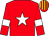 Red, white star, white armlet, red & yellow striped cap (Redpender Stud)