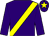Purple, yellow sash, purple cap, yellow star (W G Hanly)