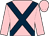 Pink, dark blue cross belts (Mr D D Sutherland)