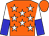 Orange, white stars, white & blue halved sleeves, white chevron on orange cap (Alan Lee Hung Chi, Anthony Chan Wai Lun, Daniel Chan Kin Wah & Margaret Chan Man)