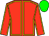 Flame, gold seams, green cap (Mr Garrett J Freyne)