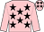 Pink, black stars, pink sleeves (Champagne Charlies Club)