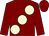 Maroon, large beige spots (Arcane Racing Partnership)