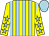 Yellow and light blue stripes, yellow sleeves, light blue stars, light blue cap (Hitchcock, King, McFadden)
