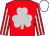Red, silver shamrock, red and white striped sleeves with red armlets, white cap (N P Beban,p G Bentley,mrs L Vibert Et)