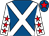 Royal blue, white cross belts, white sleeves, red stars, royal blue cap, red star (Scott Wilson & Partner)