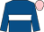 Royal blue, white hoop, royal blue sleeves, pink cap (Michael J Browne)