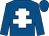 Royal blue, white cross of lorraine (Haras De Treli)