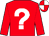 RED, WHITE question mark on back and front, RED and WHITE quartered cap (The Joy Of Six)