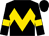 Black, gold chevron hoop, armlets on sleeves, (Wesley A Ward)