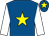 Royal blue, yellow star, white sleeves, royal blue cap, yellow star (Pallister Racing)