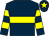 Dark blue, yellow hoop, hooped sleeves and star on cap (Ladies Who Lunch Syndicate)