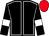 Black, white seams and armlets, red cap (Carmel Stud)