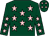Dark green, pink stars (Northern Belles)