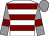 White, maroon hoops, grey sleeves, maroon armlets, grey cap (Mr Roderick Chelton)