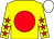 YELLOW, RED disc, YELLOW sleeves, RED stars, WHITE cap (Reality Partnerships Iii)