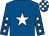 Royal blue, white star, white stars on sleeves, check cap (Brian Edwards)