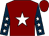 Maroon, white star, dark blue sleeves, white stars, maroon cap (Brian Dolan)
