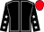 Black, white seams, black sleeves, white stars, red cap (M Scaife & R A Fahey)