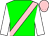 Green, pink sash and cap, white sleeves (Mr K Abdullah)