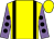Yellow, black braces, mauve sleeves, black spots (Unrefined Racing)