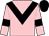 Pink, black chevron, armlets and cap (The Racing With Will Partnership)