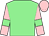 Light green, pink sleeves, light green armlets, pink cap (The Sweet Partnership)
