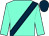 Aquamarine, dark blue sash, dark blue cap (Mr C Waters)
