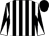 Black and white stripes, diabolo on sleeves, black cap (Mr Jack Stephenson)