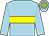 Light blue, yellow hoop, light blue sleeves, hooped cap (C Clinch)