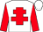 White, red cross of lorraine & sleeves, white cap (TCD Partnership)