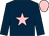 Dark Blue, Pink star and cap (Mme S Robert)