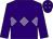 Purple, mauve triple diamond, mauve diamonds on cap (E Stapleton)