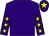 Purple, yellow stars on sleeves, yellow star on cap (Ol Stock Racing)